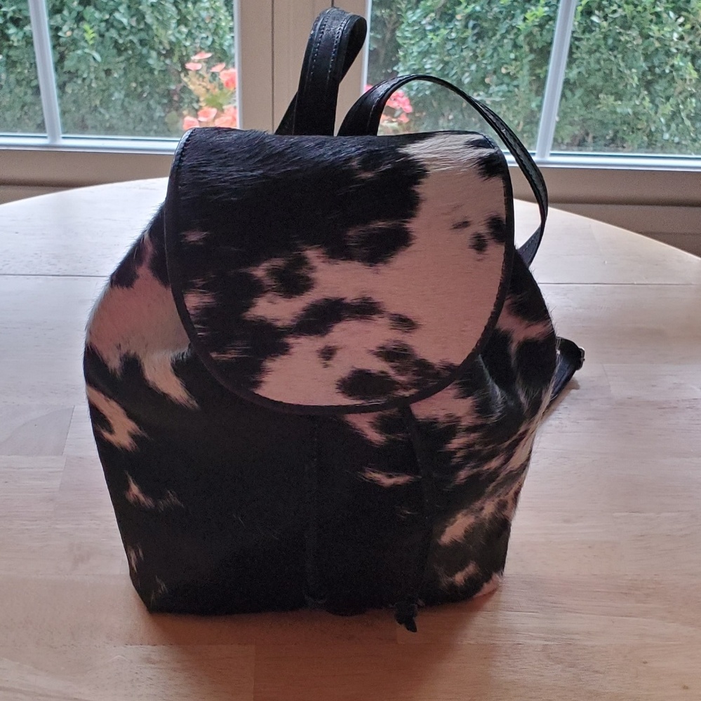 Leather Backpack, cowhide, bag, purse, for school